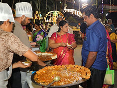 Live chaat counter – Namma Meenambiga Caterers, Chennai