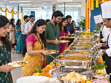 Corporate event buffet