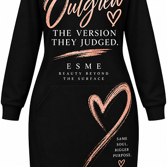 "She Outgrew" Hoodie Dress