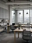 Concept visualisation: offices interior with flooring