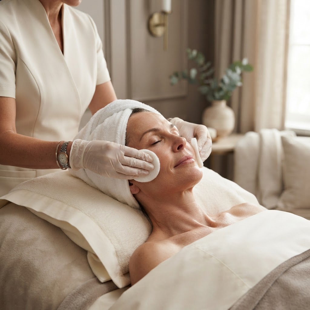 Luxury facial treatment at OR Elysian Beauty Spa