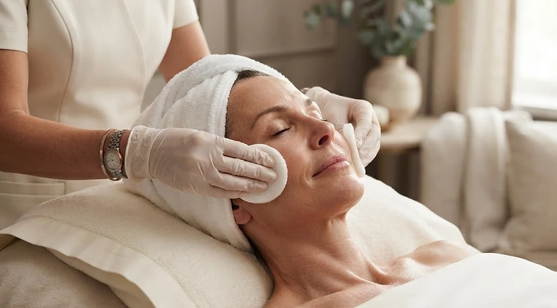 Editorial depiction of an OR Elysian Deep Clean Anti-Aging Facelift Facial