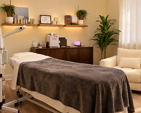 OR Elysian prepared facial treatment room