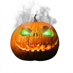 Leuchtender Halloween-Kürbis