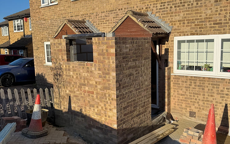Front Porch & Downstairs WC in Lordswood — photograph 4 by Kent Building Contractors