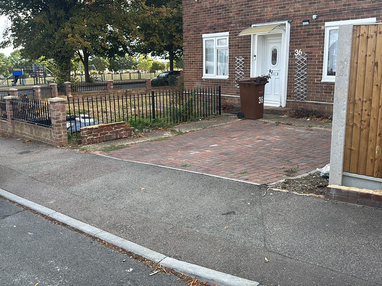 Block Paved Driveway — before