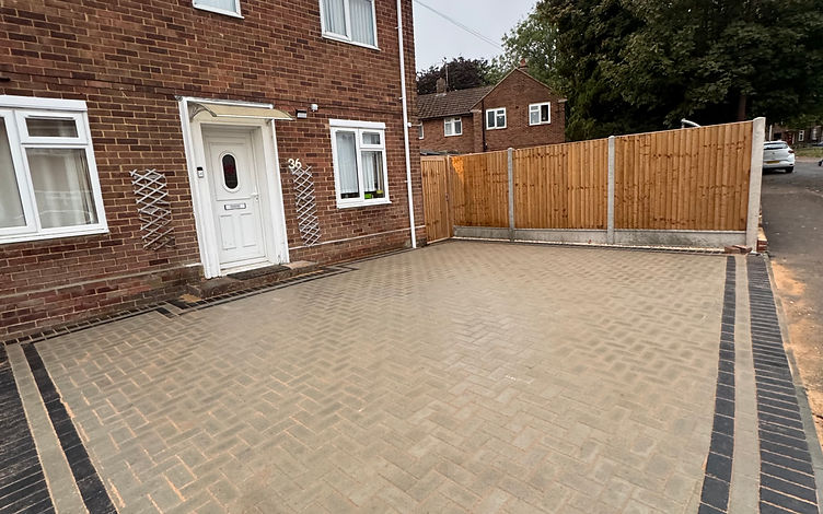 Block Paved Driveway in Twydall — photograph 1 by Kent Building Contractors