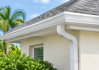 Exterior cleaning in Deltona, FL: illustrative gutter cleaning subject for a residential property