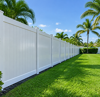 Illustrative vinyl fence for fence cleaning in DeLand, FL
