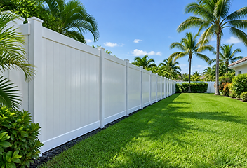 Illustrative vinyl fence for fence cleaning in DeLand, FL