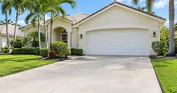 Illustrative concrete driveway for driveway pressure washing in DeLand, FL