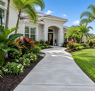 Illustrative concrete walkway for concrete cleaning in DeLand, FL