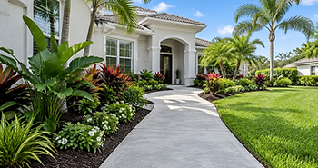 Illustrative concrete walkway for concrete cleaning in DeLand, FL