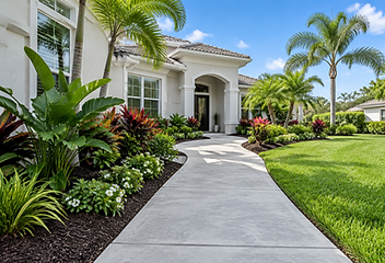Illustrative concrete walkway for concrete cleaning in DeLand, FL