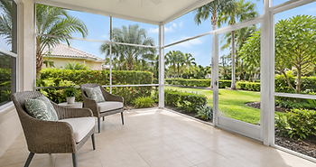Illustrative screened patio for lanai and screen cleaning in DeLand, FL