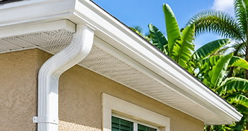 Illustrative gutter and soffit for exterior gutter cleaning in DeLand, FL