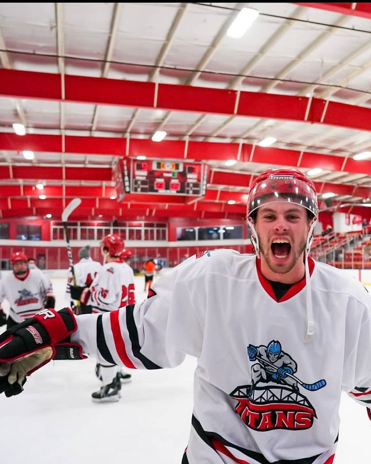 Hockey player in action on the ice