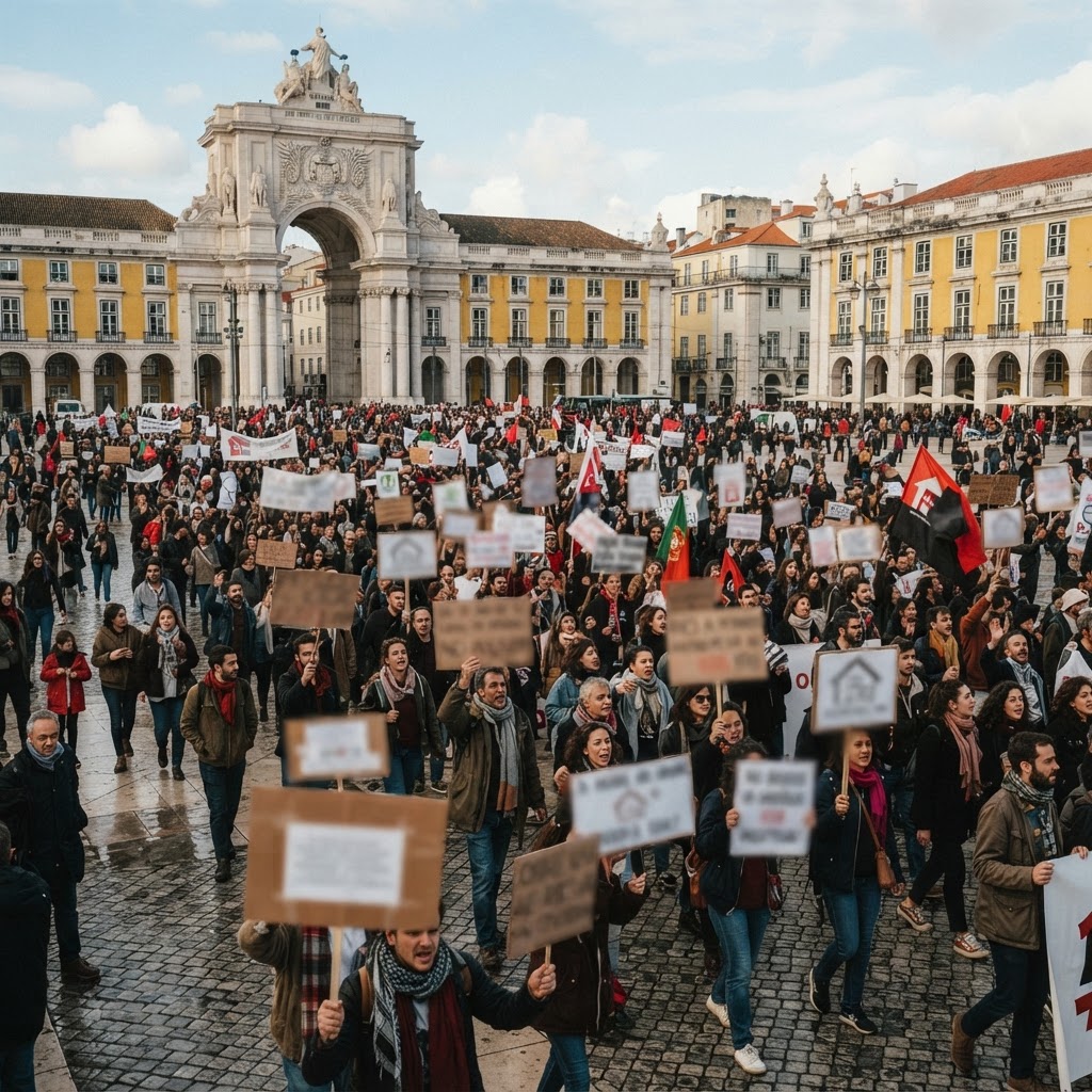 Crise da habitação volta a levar milhares às ruas de Lisboa