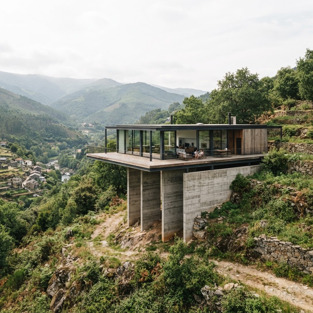Arquitetura de vanguarda em destaque com a Casa Coqueira em Paredes de Coura