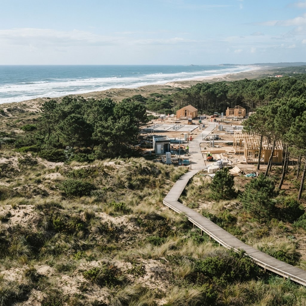 Requalificação do Parque de Campismo de São Jacinto avança a bom ritmo