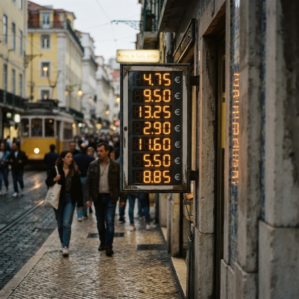 Inflação em Portugal acelera em outubro e pressiona poder de compra