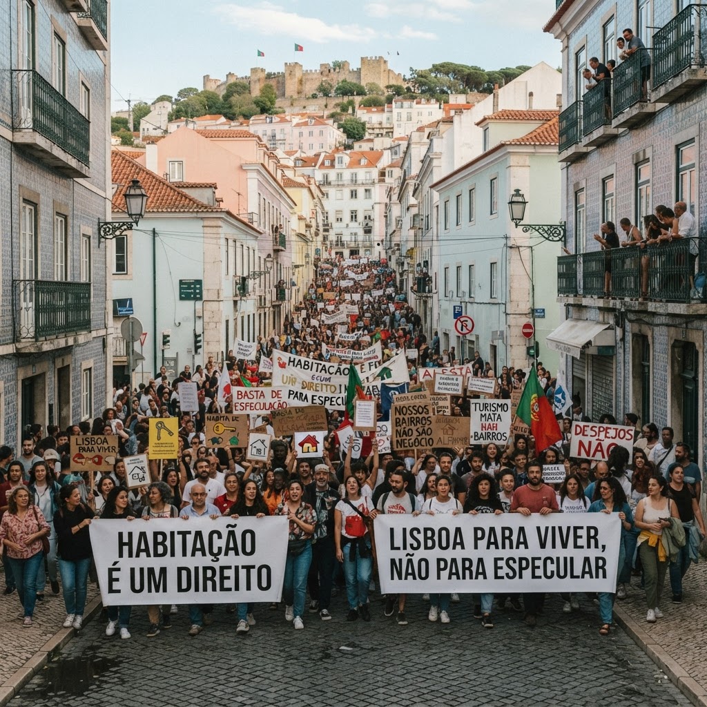 Onda de protestos pela habitação mobiliza milhares de portugueses em todo o país