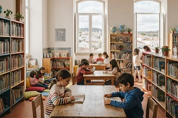 Nova biblioteca escolar abre portas na Escola Básica do Caldeiro em Estremoz