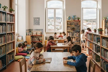 Nova biblioteca escolar abre portas na Escola Básica do Caldeiro em Estremoz