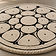 Seed of Life — 48" round hand-tufted rug