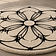Cymatic Bloom — 48" round hand-tufted rug