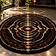 Sunlit Mandala — 48" round hand-tufted rug