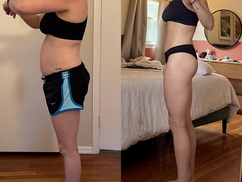 Antes e depois de aluna 2