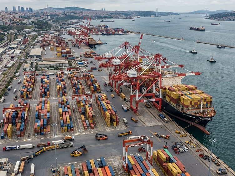 Istanbul container terminal and port operations