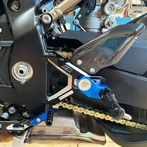 BMW S1000RR M1000RR Adjustable Footrest Carbon Fiber Rear Set Foot Peg 2019-2023