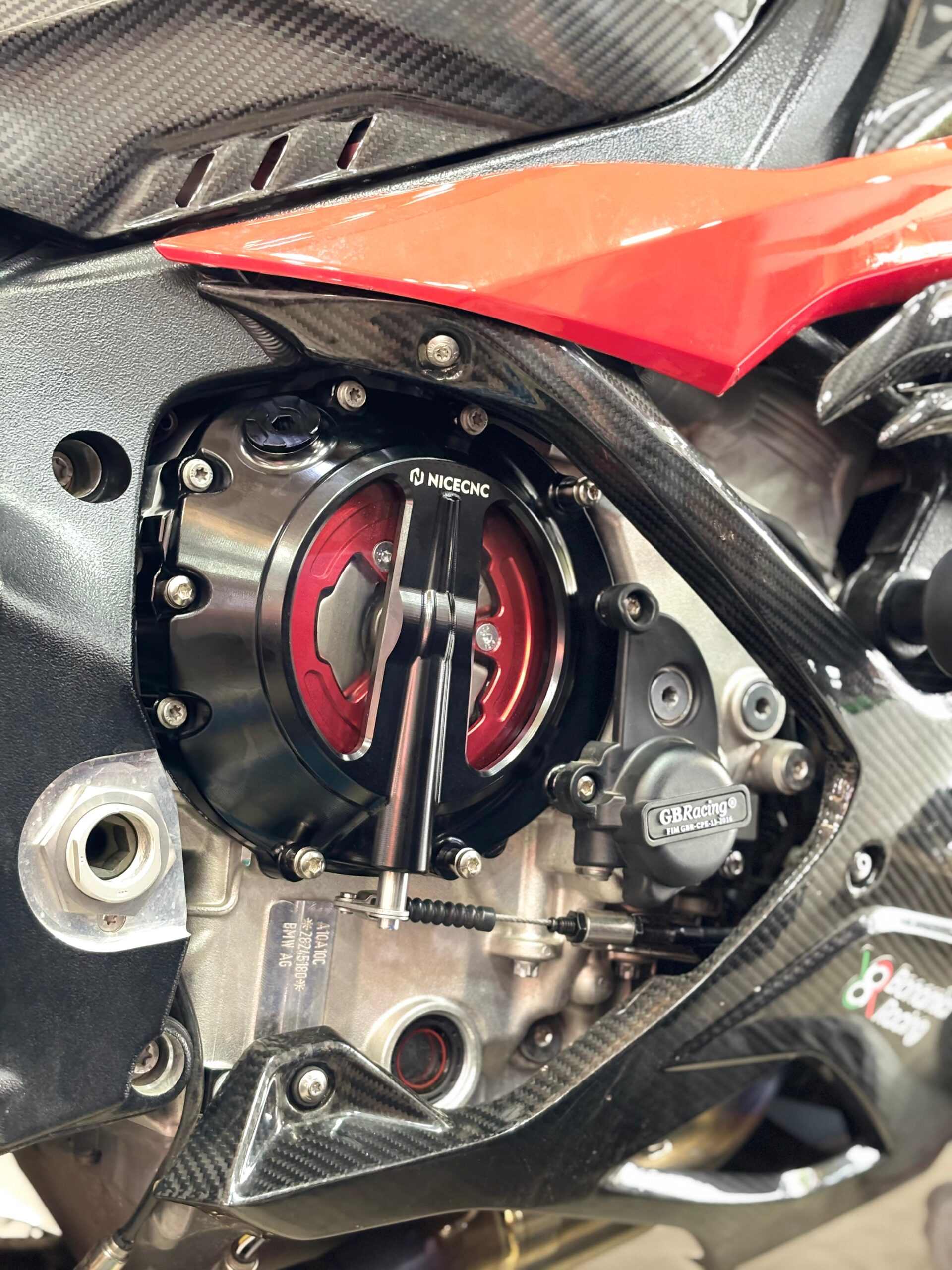 Racing Clear Engine Clutch Cover Protector For BMW S1000XR S1000RR 2021+ (3 Months Replacement Warranty)