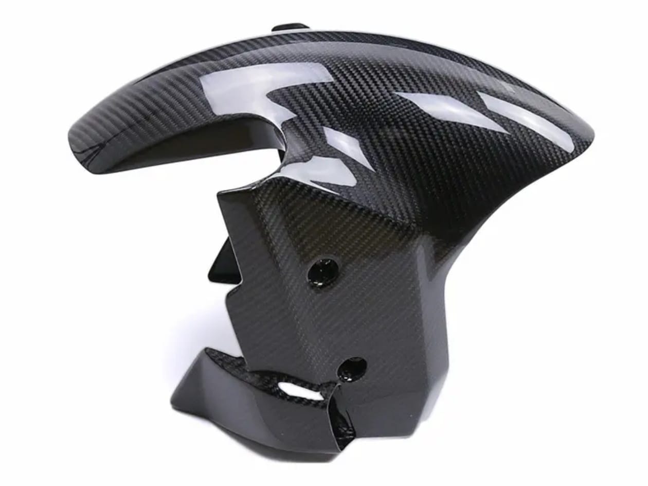 BMW S1000RR PREMUM FRONT CARBON FIBER MUDGUARD 2019-26 (HK CARBON)