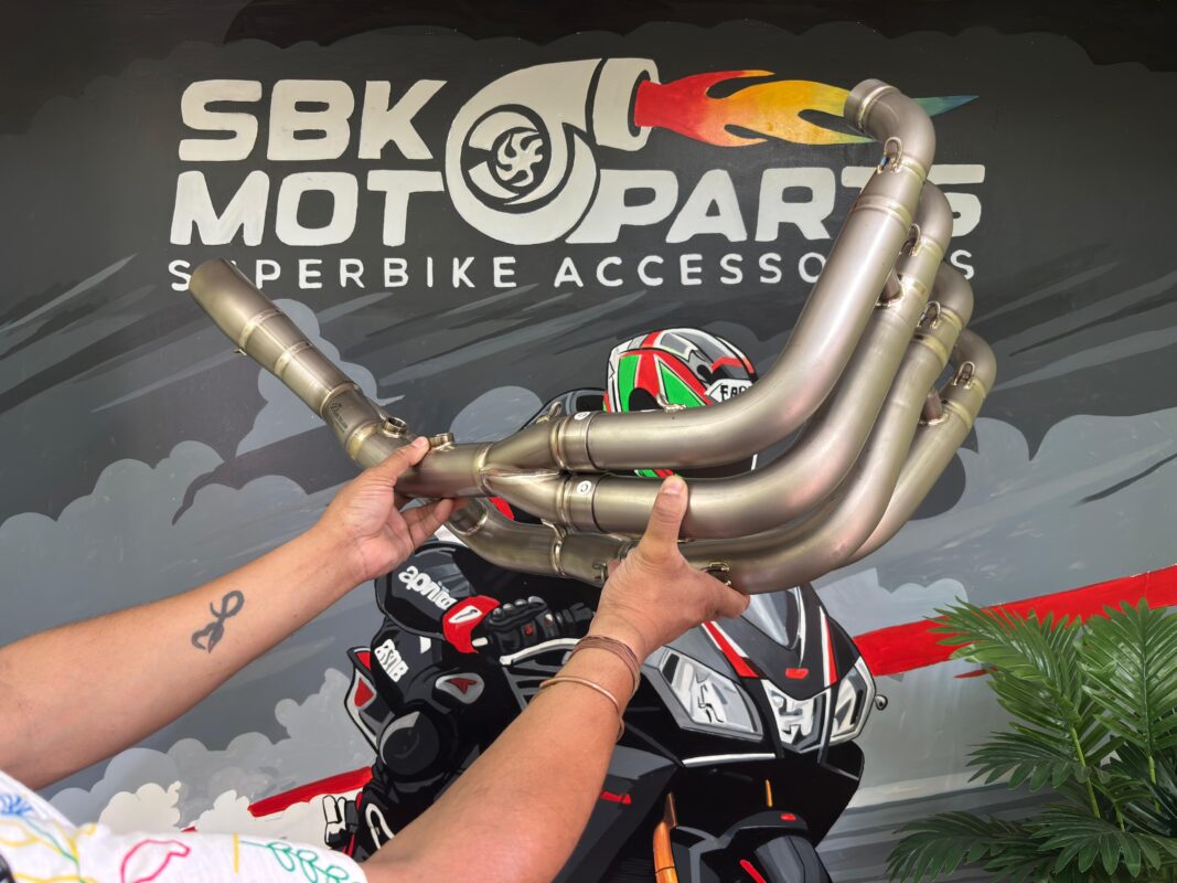 SBK Race Lab Grade 5 Titanium (Ti-6Al-4V) Full Handmade Headers for BMW S1000RR 2019-2025