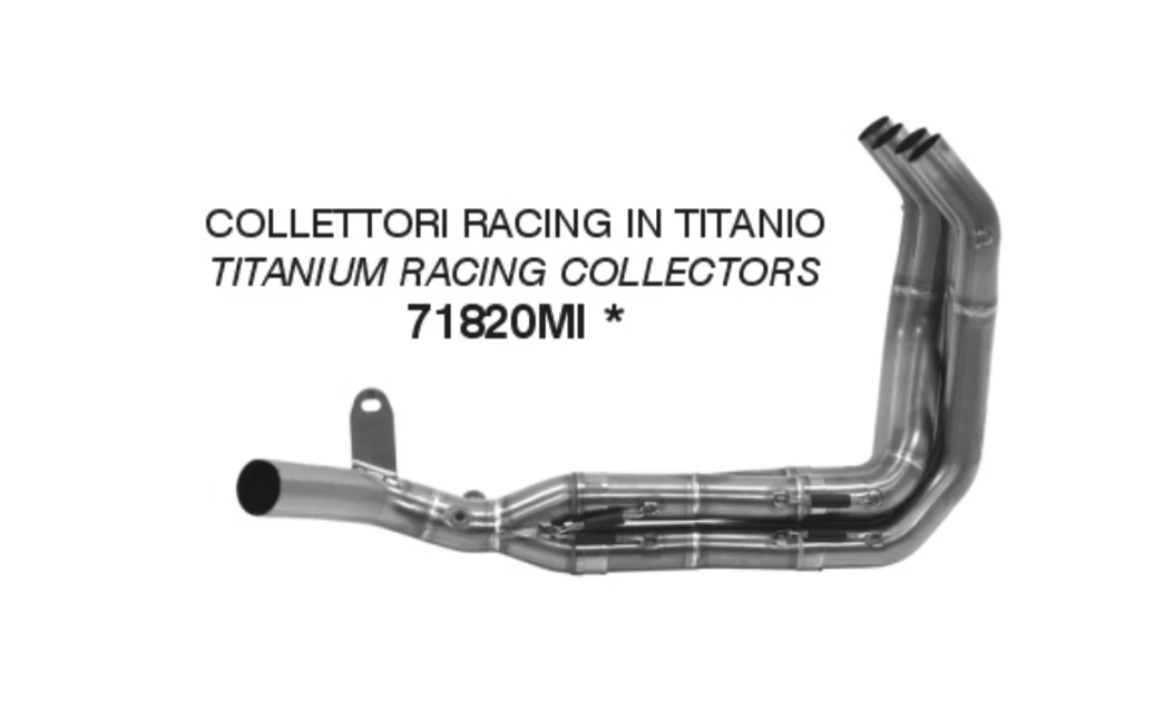 71820MI | ARROW EXHAUST | Kawasaki Z 900 2025-26 | Titanium racing collectors