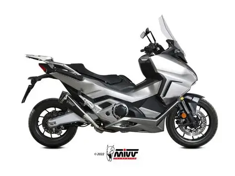 MIVV DELTA RACE SILENCER BLACK STEEL CARBON HONDA FORZA 750 2025