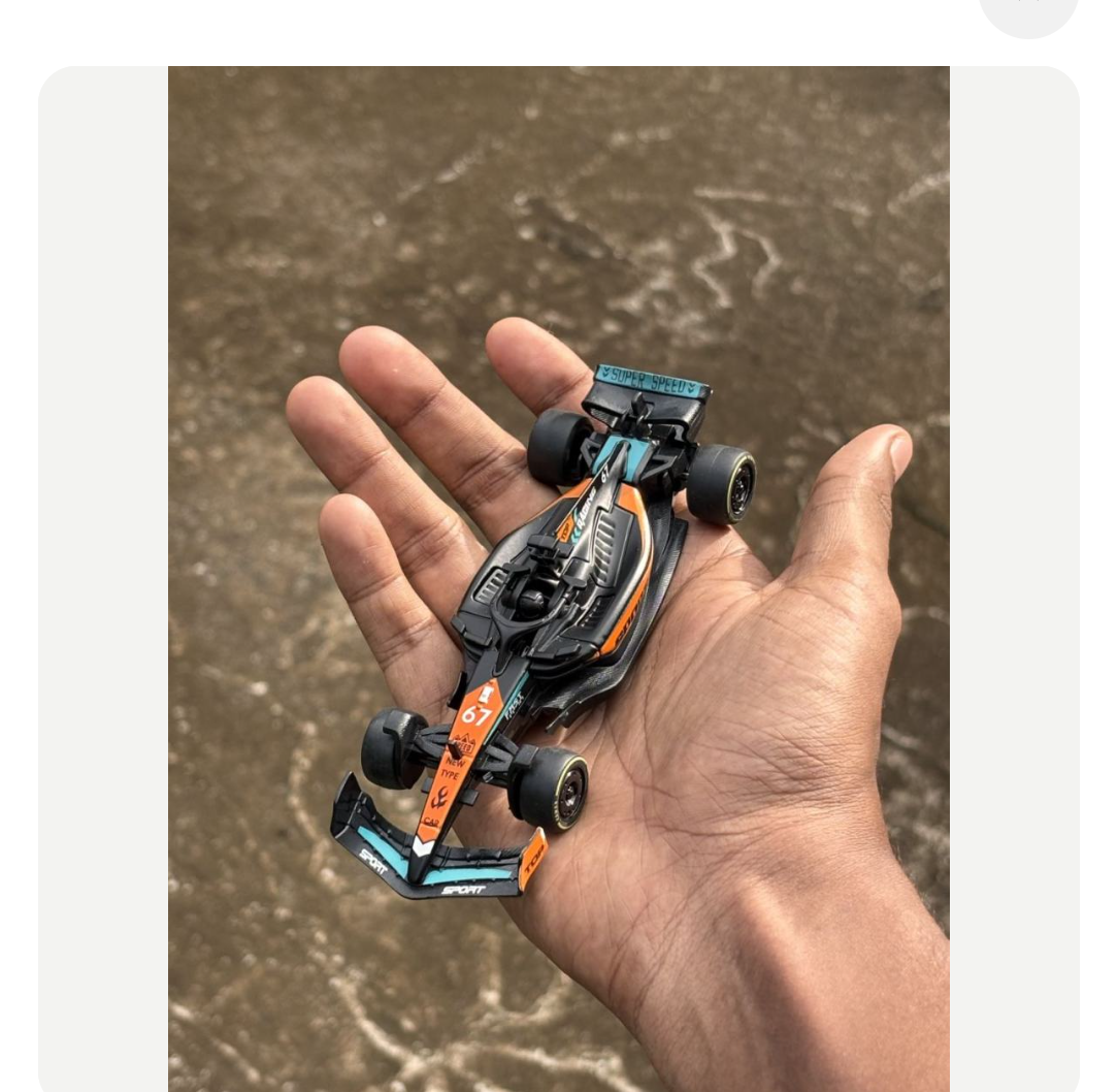 1:43 Scale Die Cast F1 Car (Non Licensed)