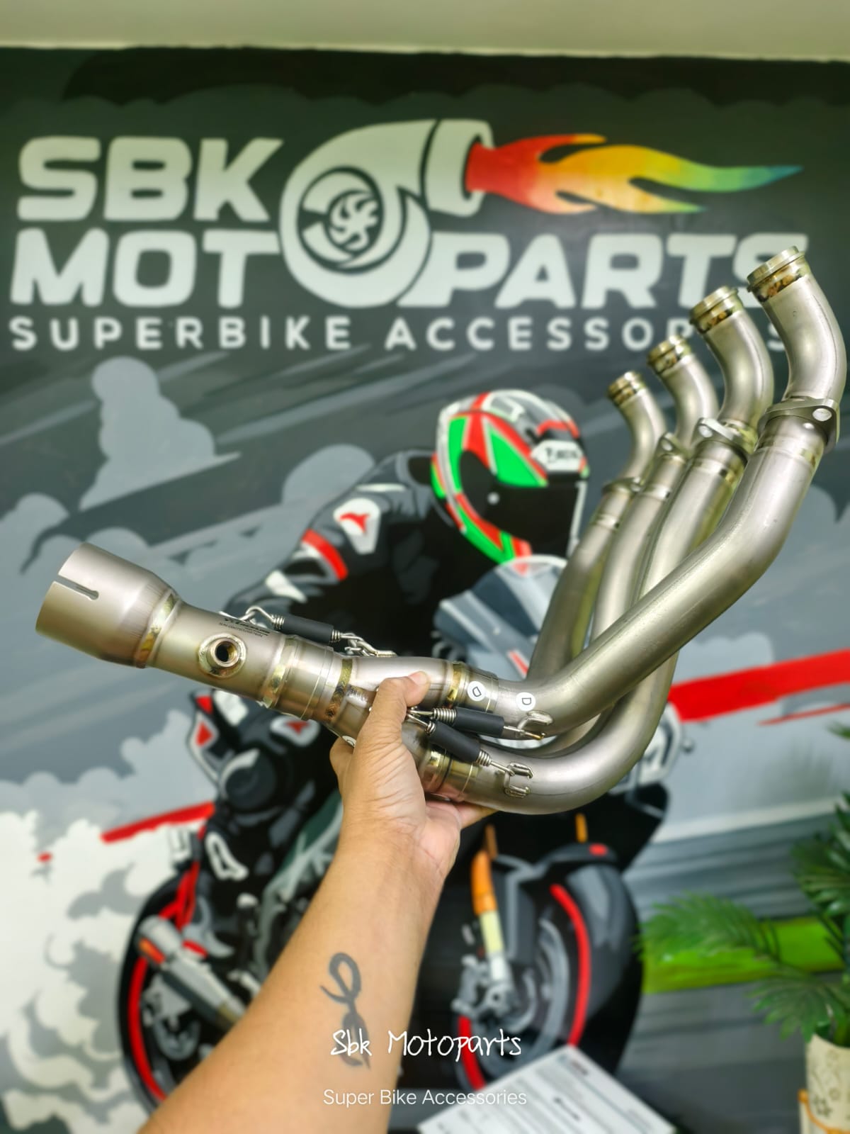 SBK RaceLab Full Grade 5 Titanium (Ti-6Al-4V) Handmade Headers for Kawasaki ZX6R- 2018-25
