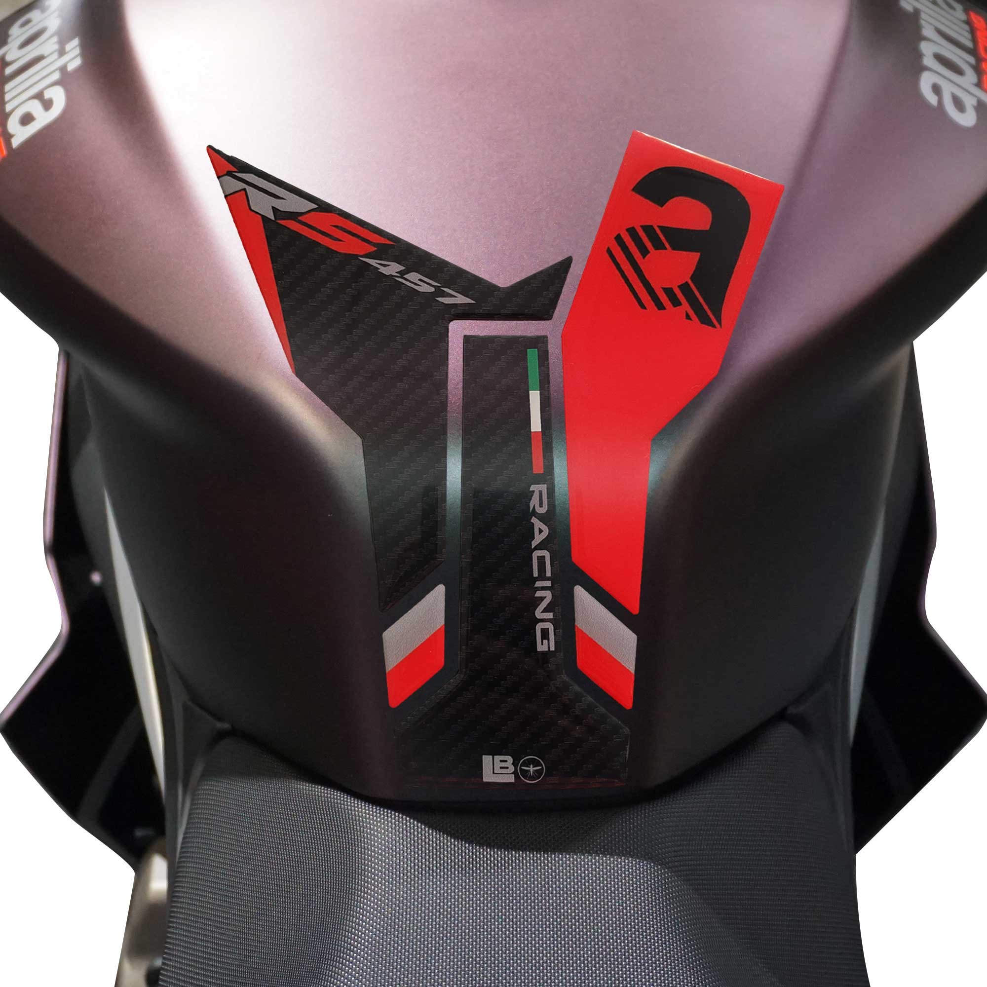 LabelBike 3D Adhesive Tank Pad Motorcycle Protection Compatible with Aprilia RS 457 2025