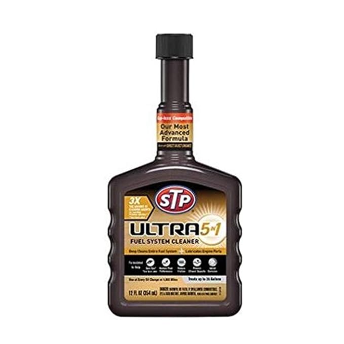 STP Ultra 5-in-1 Petrol System Cleaner : Advanced Formula with STP Wearguard : 400ml : Pack of 1