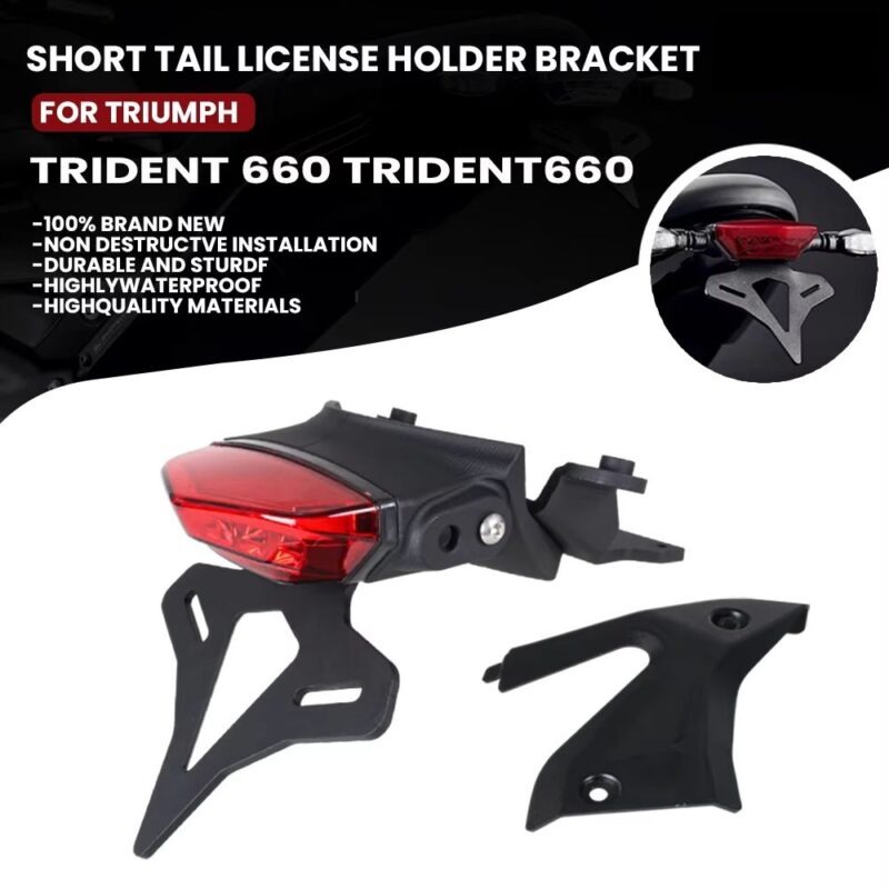 Triumph Trident660 Registration Motorcycle License Plate Holder Fender Eliminator (Tail Tidy)