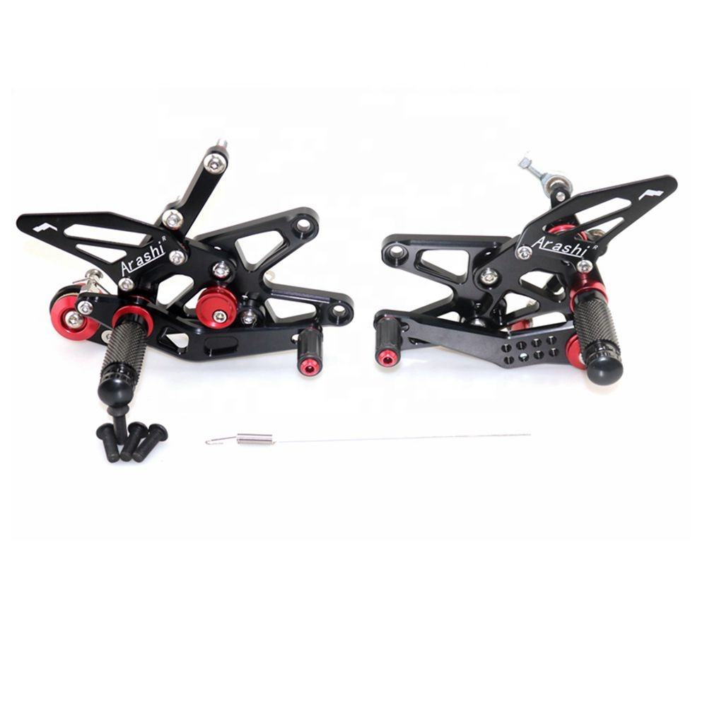 Arashi Aluminum Alloy Motorcycle Adjustable Rear Foot Rest for Triumph DAYTONA 675 675R 2013-2017