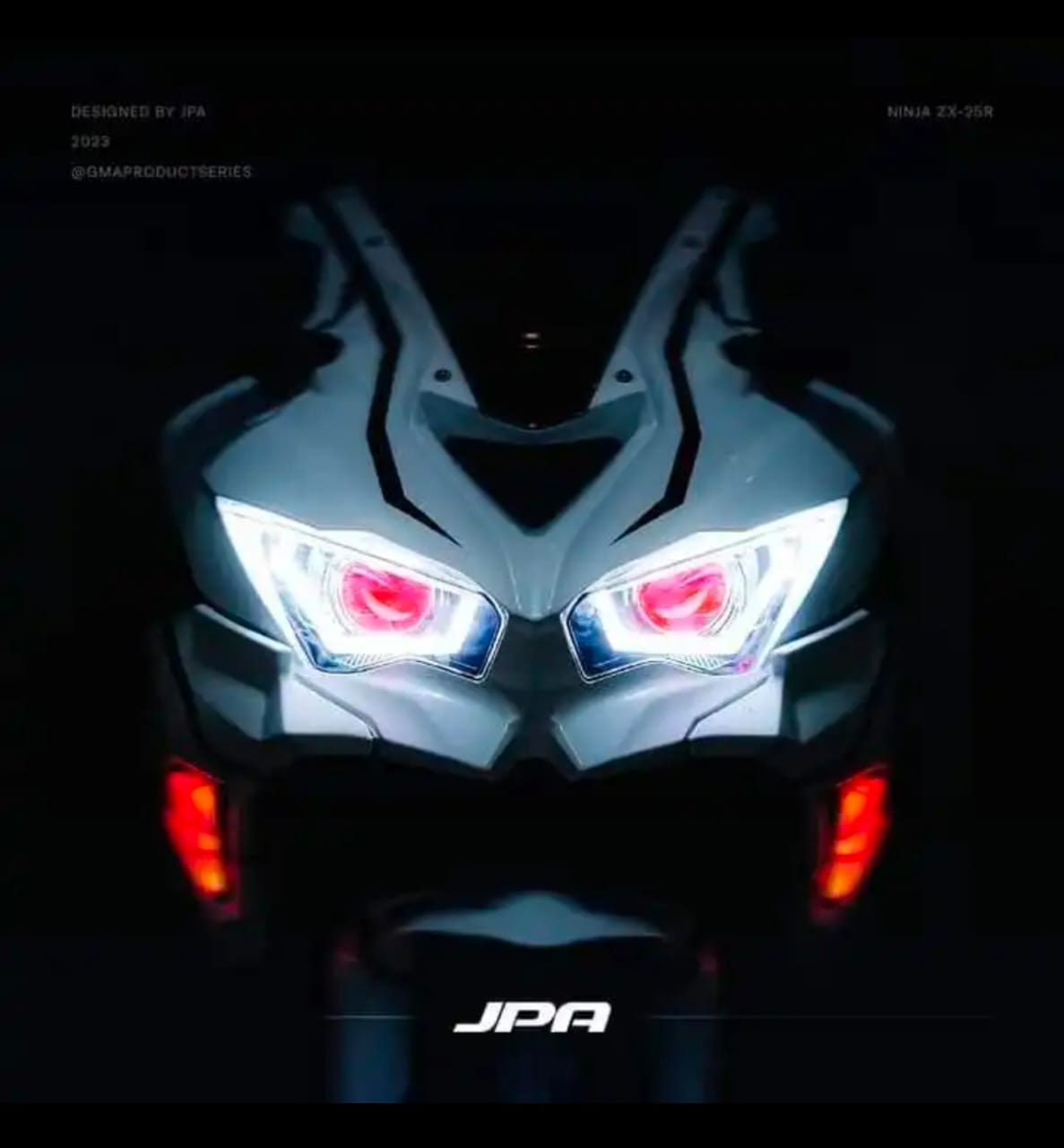 JPA LED Headlight Assembly for Kawasaki NINJA 650 ZX25R ZX6R ZX4R Motorbike Front Head Lamp Original Replacement Accessories