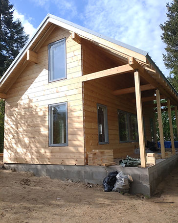Dom Kaszuby 140 — dom z bala fińskiego, Kaszuby, 140 m²