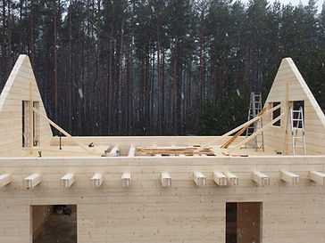 Dom z bala fińskiego — od fundamentu do dachu — galeria 3