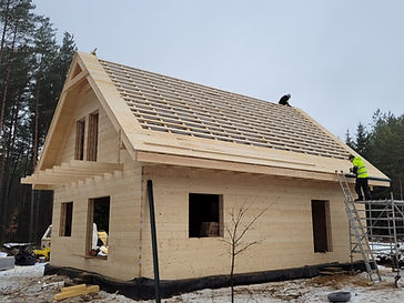 Dom z bala fińskiego — od fundamentu do dachu — galeria 4