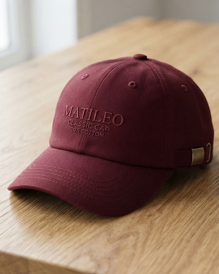 MATILEO Classic Cap — Burgundy (Burgundy), product photo